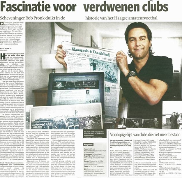 Krantenartikel in AD/Haagse Courant