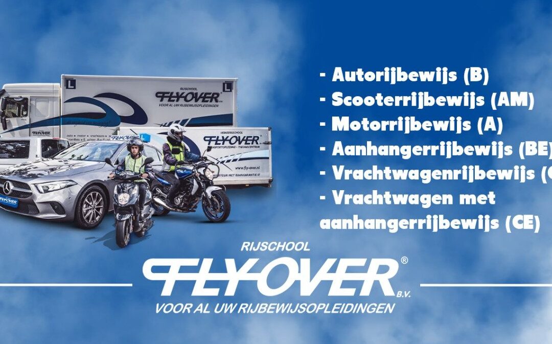 Fantastisch sponsor nieuws; Rijschool Fly-Over verlengt!