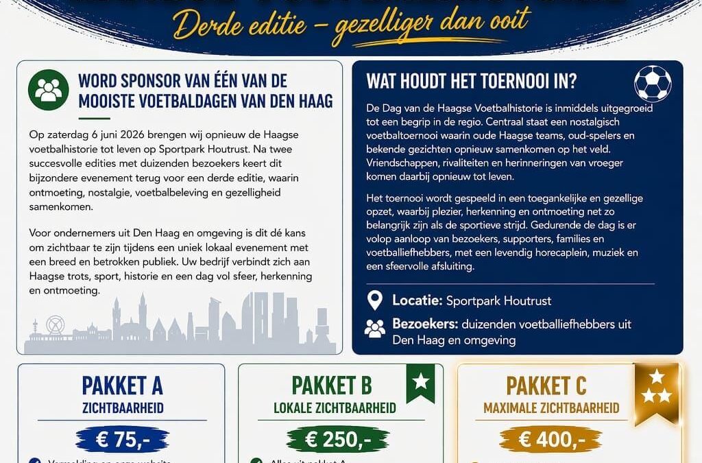 Bericht voor het bedrijfsleven in de Haagse regio.