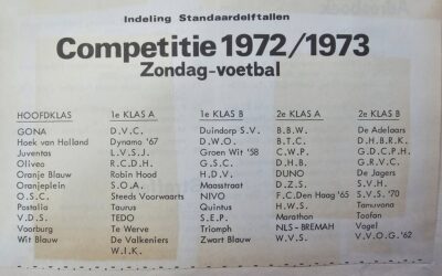 Competitie indeling seizoen 1972-1973