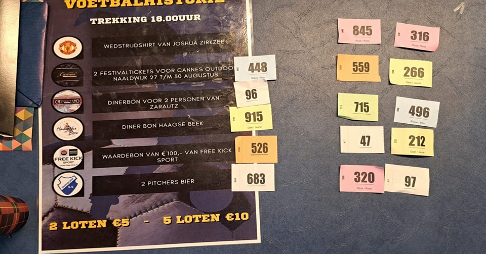 Uitslag loterij op de dag van de Haagse voetbalhistorie