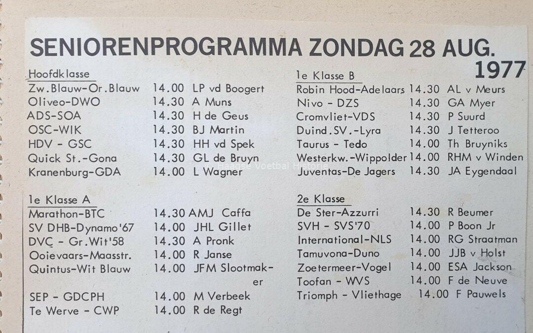 Uniek dit! Het programma van 28 augustus 1977