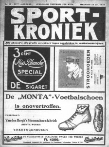 Sportkroniek, het originele sportblad van de KNVB, van maandag 23 juli 1923.